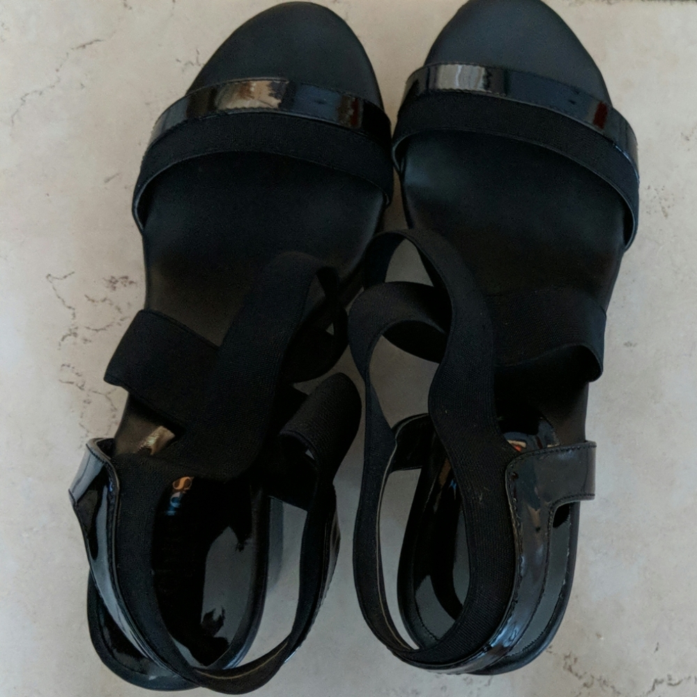 Charles David Black Wedges